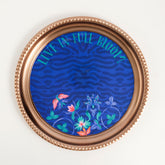 Metal Decorative Tray Blue