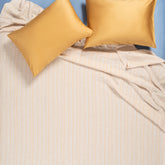 Nilüfer Yarn Dyed Cotton Flax Pique 94x87 In Multicolor