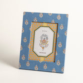 Noida Printed Artificial Suede - Mdf - Glass - Fabric: 100% Cotton Photo Frame 7.2x9 In