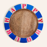 Mango Tree Charger Plate Blue