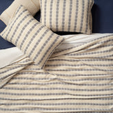 Costa Jacquard King Size Cotton 100% Cotton Bedspread Set 102x110 Inch Ecru - Grey