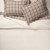 Costa Border Embroidered Yarn-dyed Double Size Cotton 100% Cotton Pique 94x87 Inch Natural