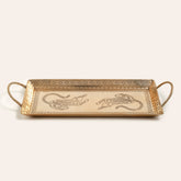 Metal Decorative Tray Gold