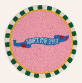 Glass - Polyester Place Mat 14 In Pink