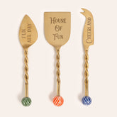 Steel Serving Set Gold - Multicolor