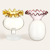 Nanjing Borosilicate Glass Vase 2 Pcs Set