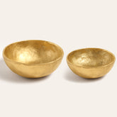 Lotus Brass Decorative Object Set 2 Pcs Set