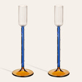 Nanjing Borosilicate Glass Candlestick Set Of 2