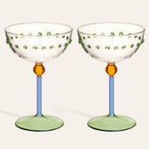 Henan Borosilicate Glass Martini Glass 10 Oz. Set Of 2