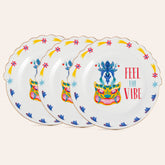 Luohu Porcelain Cake Plate Vibe 8 In Set Of 3