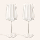 Poznan Glass White Wine Glass 17 Oz. Transparent Set Of 2