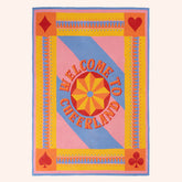 Moda Jacquard Knitted Acrylic Throw 51x67 In Multicolor