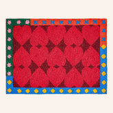 Dadri Beadded Placemat Heart 12X16 In