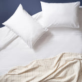 Brito 200 Tc Cotton 100% Cotton Duvet Set 94x87 Inch White