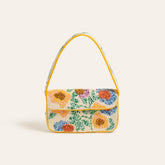 Delhi Beaded 100% Polyester Shoulder Bag 9X6 In