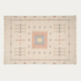 Cotton Rug 31x59 In Cream