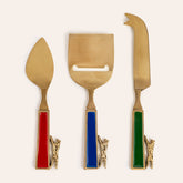 Steel - Brass Serving Set Gold - Multicolor