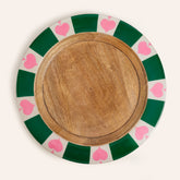 Mango Tree Charger Plate Green