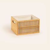 Bamboo Basket 11x9x7 In Natural