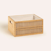 Bamboo Basket 10x13x7 In Natural
