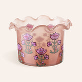 Aravalı Hand Painted Glass Decorative Object 7X7X5 Inch