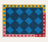 Glass - Polyester Place Mat 12x16 In Blue