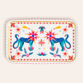 Porcelain Decorative Tray Multicolor