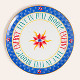 Porcelain Pizza Plate 13 In Blue
