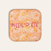 Nanpur Patterned Square Metal Decorative Tray 10X10 In